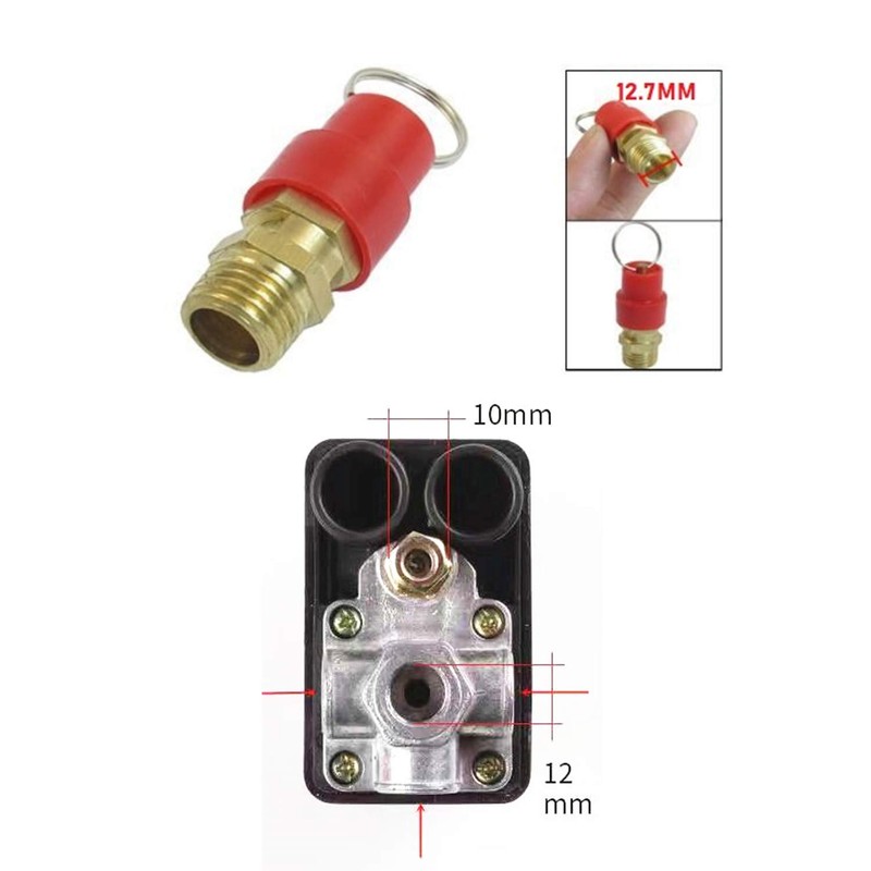 Central Pneumatic Air Compressor Pressure Switch Control Valve With 1/4"PT