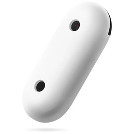 Geiomoo Silicone Case for PLAUD NotePin Voice Recorder, Soft Flexible Scratch Resistant Protective Cover with Carabiner (White)