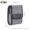 KIWIFOTOS Compact Camera Case, gray, Compatible, for travel and travel