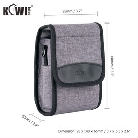 KIWIFOTOS Compact Camera Case, gray, Compatible, for travel and travel