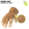 Work Gloves for Men and Women, Cowhide Leather Gardening Gloves,