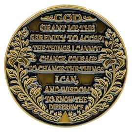1 Year Rise of the King Sobriety Coin – Journey into Serenity NA Medallion – Spiritual Token for Recovery & Clean Time – Empowering NA AA Chips – Gift for Men & Women