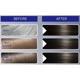 FYNE - Medium Brown Permanent Hair Colour | Grey Hair Colouring for Men with Comb Applicator Included | Natural-Look Hair Dye | No Mixing Ready to Apply | Ammonia and Cruelty-Free