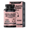 Picolinato Cromo Canela Tecnología Cápsulas Veganas Vcaps Vitaminas Mujer Hombre