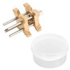 Adjustable Brass Watch Movement Holder with Storage Box