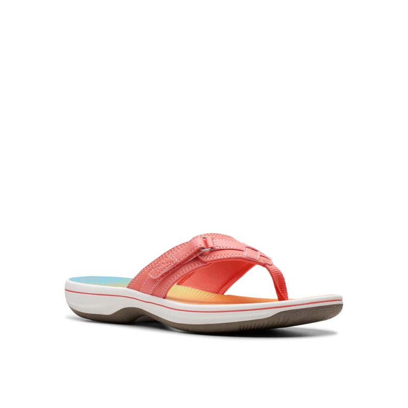 Clarks Clarks Women's Breeze Sea Flip-Flop, Multicolor Synthetic, 9