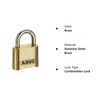 ABUS 180IB/50 All Weather Solid Brass 4-Dial Resettable Combination Padlock