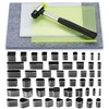 52 Shape Style Leather Hole Punch Tool,Leather Punch Mat, Leather