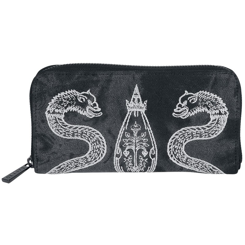 Banned Alternative Alchemist Women's Purse Black Polyurethane Gothic Rockwear, gray,