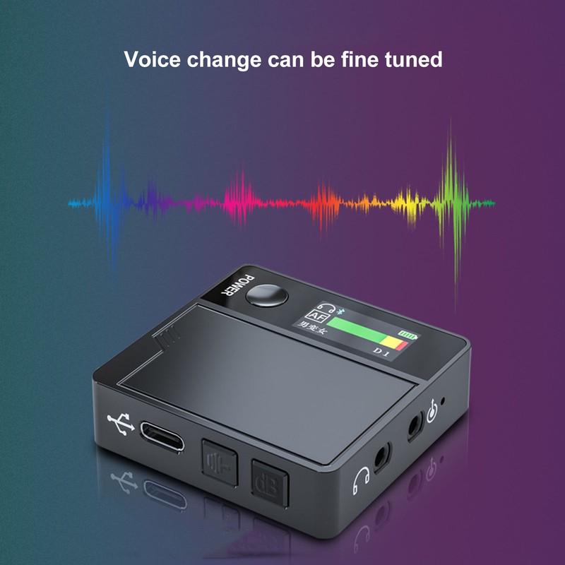 Mini Voice Changer 11 Sound Effects Built in Mic Color