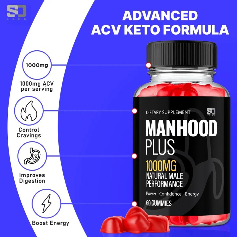 2p Gomitas Manhood Adultos Hombre 60 Unidades