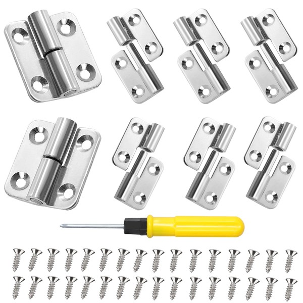 Pack of 8 Lifting Hinges 304 Stainless Steel, 37 x