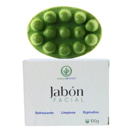 Jabón Facial Antiacné Con Espirulina 3 Pack