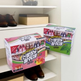 Shoe rack deodorizer entrance odor removal stand 4p Shoe cabinet deodorizer 4 packs/peach 10ea