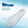 Amope Gel Activ Flat Shoes Insoles, 2 Count (Pack of