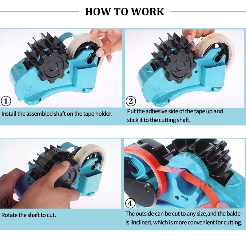 Blue Heat Tape Dispenser Sublimation - Multiple Roll Cut Heat