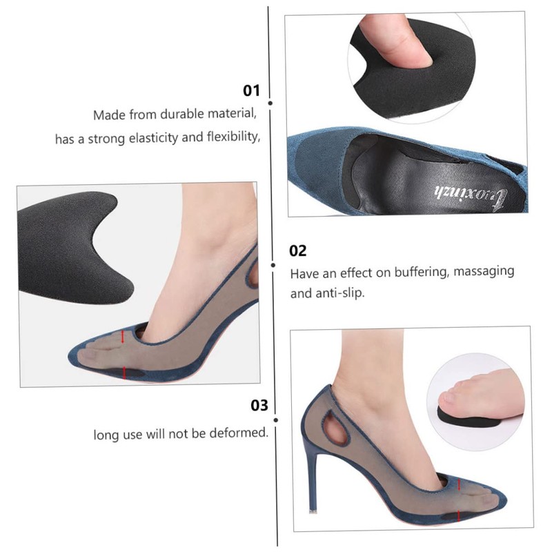 FOMIYES 6 Pair High Heel Toe Pad Protective Forefoot Pad