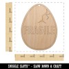 Sniggle Sloth Fragile Cracked Chicken Egg Unfinished Craft Wood Holiday