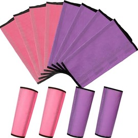Jexine Set of 8 Mesh Fly Boots for Horse Loose Fitting Non Slip Breathable Horse Fly Legging Protective Reduces Stress Leg Fatigue Wrap for Preventing Flies Mosquitoes Bite(Pink Purple)