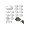14 Pulsera Led Blanco Audiorítmica Para Fiestas 20 Cm Bodas