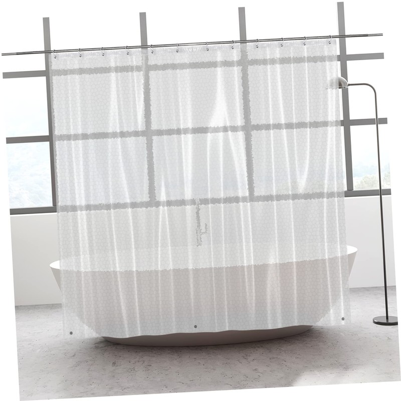 iplusmile 3D Pattern Shower Curtain Liner Waterproof Stand up Shower