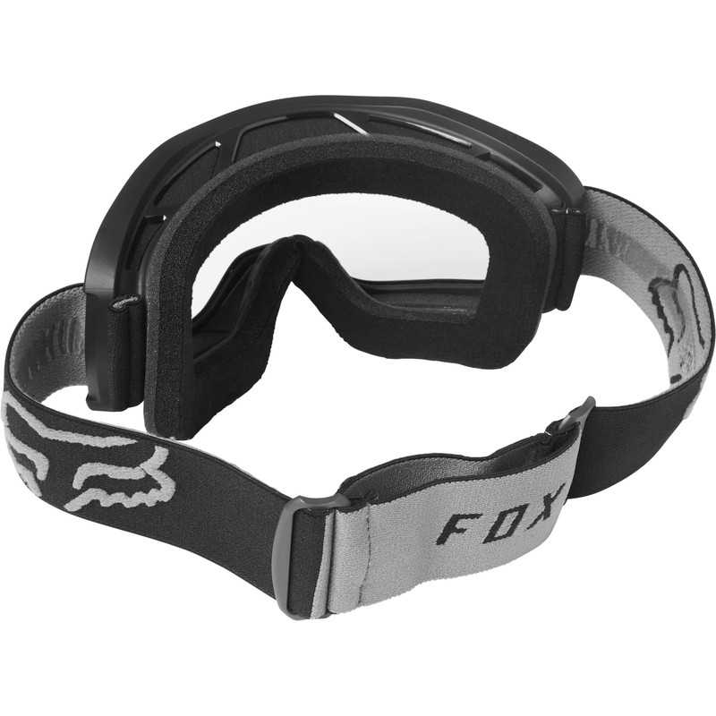 Fox Racing Main Motocross Goggle, Stray Black - Clear Lens