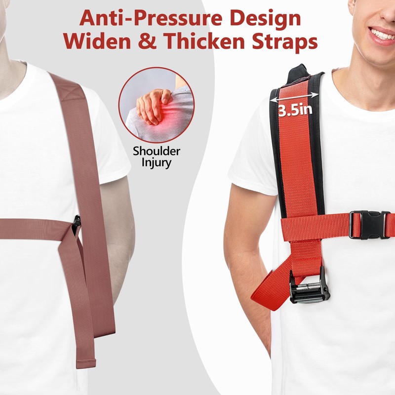 KEDSUM Moving Straps 1 Person-Back Carry, Lifting Straps Moving Free