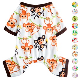PinkBow Pijamas para Perros Pjs Primavera Verano Ropa para Perros para Perros Pequeños Niña - Niño - Perros De Tamaño Mediano, Ropa Suave Y Elástica para Cachorros Ropa para Perros Pijamas para Gatos