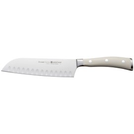 Wusthof Wusthof Classic Ikon Santoku, Hollow Edge, Creme