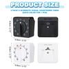 PATIKIL 60 Minute Visual Countdown Timer with 2 Mechanical Winding