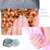 Holographic Nail Powder Laser Opal, Iridescent Unicorn Chrome Nail Powder