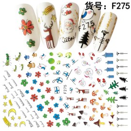 Unbranded Christmas Thanksgiving 3D Nail Art Stickers Flower Mushroom Hat Decals F275 NH14