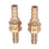 Brass Bulkhead Fitting 2 Pieces Hose Nozzle Brass Bulkhead Fitting
