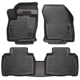 Husky Liners Weatherbeater Floor Mats | Fits 2015 - 2024 Ford Edge | Front & 2nd Row, 3-pc Black - 98781