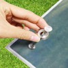 Heavy Duty Stainless Steel Patio Rug Stakes Low-Profile Mat Anchors