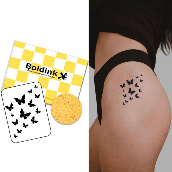 Boldink Temporary Tattoos, semi permanent tattoos, 15-day long lasting tattoo