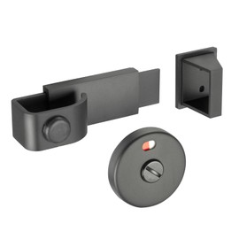 Matte Black Slide Indicator Bolt for Cubicle Doors
