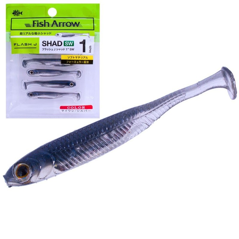 Fish Arrow F.A. Flash J Shad 1 SW #112 Inacco/Silver