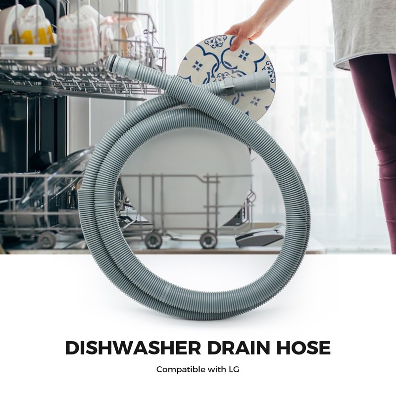 AEM74333101 Drain Hose Assembly for LG Dishwasher Models Such As