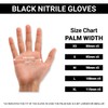 Just Health Disposables 100 Black Nitrile Gloves, Small - (Box