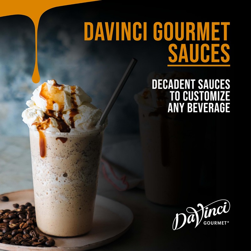 DaVinci Gourmet White Chocolate Sauce, 64 Fluid Ounces (Pack of