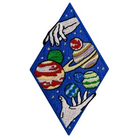 Zegin Wonderful Universe Space Planets Patch Embroidered Applique Badge Iron On Sew On Emblem