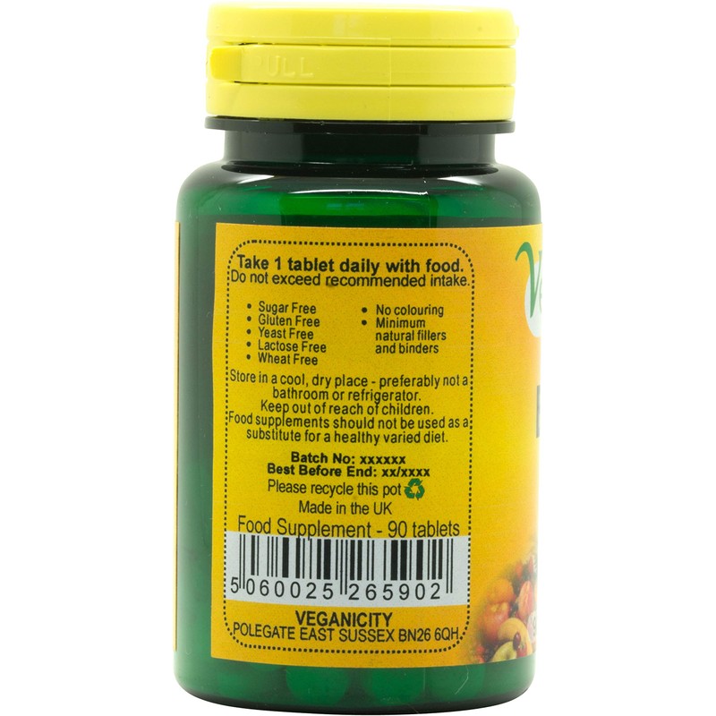 Veganicity Vitamin B12 100µg : Vitamin B12 Supplement : 90