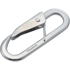 TRUSCO(トラスコ) スナップフック ステンレス製 C型 線径Φ6X開口9mm (2個) TSF-5C