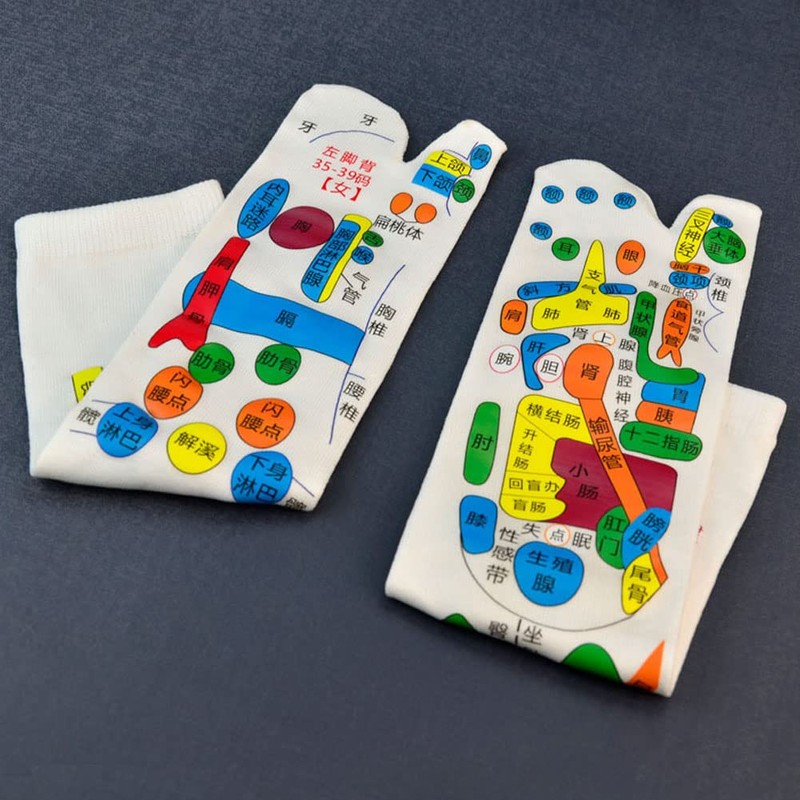 [GuoCang] Foot Point Socks, Foot Urn, Socks, Men's, Footbed, White