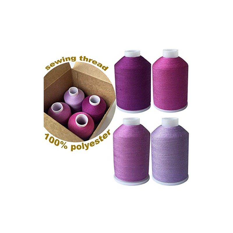 Sewing Thread 4 Colors Set 40s/2 for Sewing MachineÔºåQuiltingÔºåHand Sewing