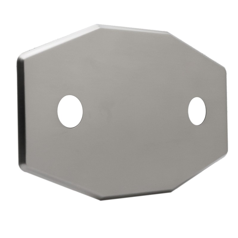 Westbrass Two-Hole Remodel Plate, Satin Nickel, D504-07