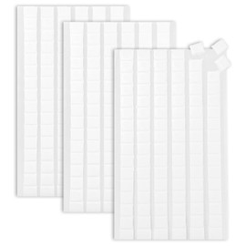 Prasacco 288 Pcs Adhesive Poster Putty Reusable Removable Mounting Putties Sticky Wall Tack for Hanging Things Pictures Posters Decorations, White, 3 Sheets