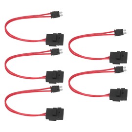 5pcs Car Fuse 32V AC Small Extension for Vehicle ATMs 20A 16AWG with 5 Fuses ACK S 10.9mm Holder 16AWG Non-Destructive Lighting and