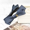 Burnaby Navy Dot 2-tier Ribbon Banana Pin / 버나비 네이비